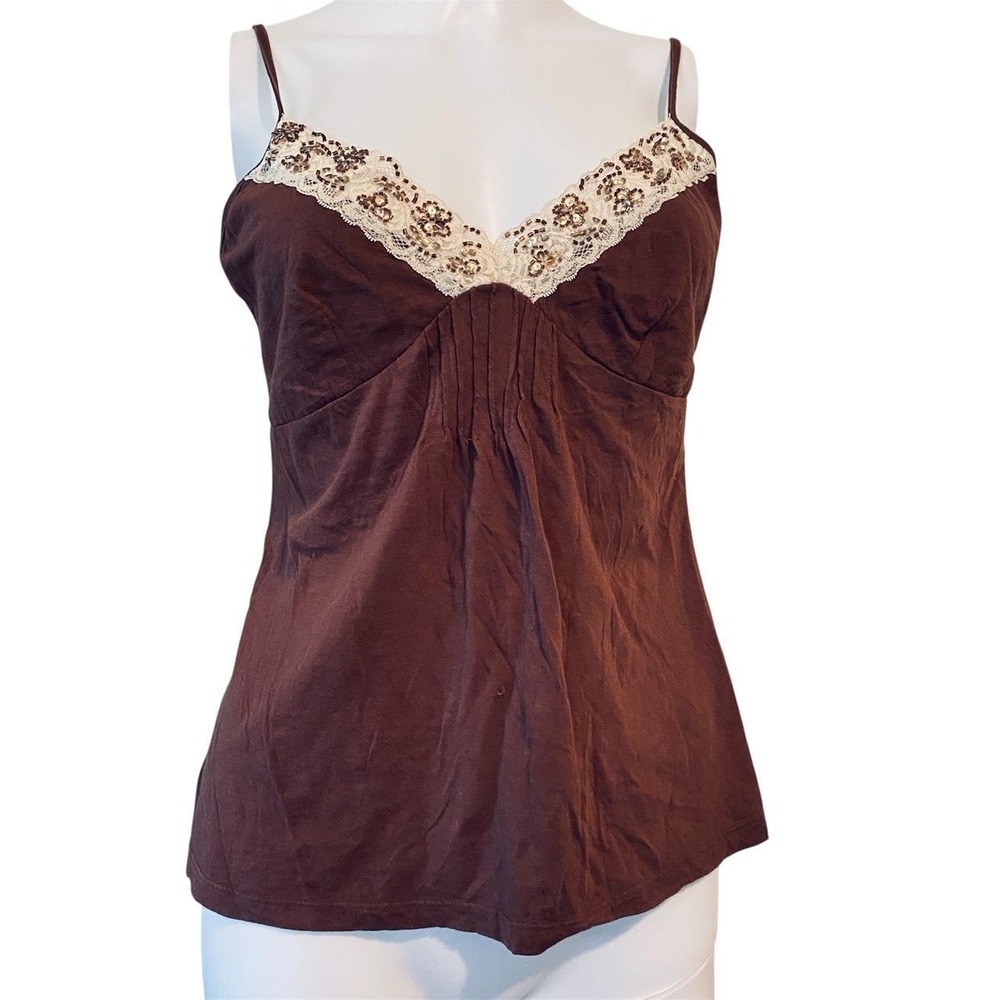 VTG Y2K The Limited Womens Size Medium  spaghetti string brown cami